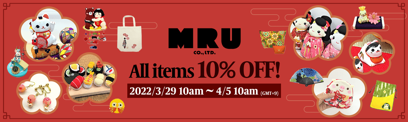 MRU CO.,LTD. All items 10% OFF!