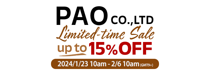 PAO Limited-time Sale up to 15% OFF!