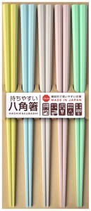 Pastel octagonal chopsticks 5P