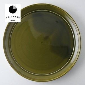 TRIP WARE Green Glaze Plate 24cm