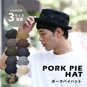 Pork Pie Hat Plain Color Spring/Summer Simple Autumn/Winter