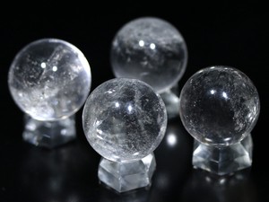 【置き石】丸玉 約20mm 水晶AB(天然水晶)