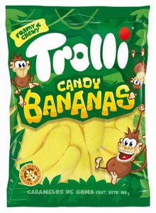 【Trolli】キャンディバナナ100g(グミキャンディ)