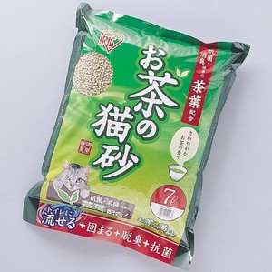 【アイリスオーヤマ　ペット用品・ペットフード　猫砂】　お茶の猫砂
