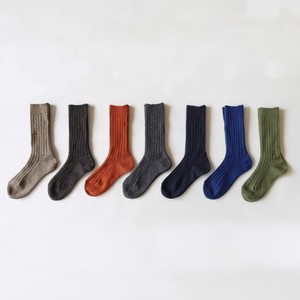 Crew Socks Socks Men's 7-colors Made in Japan