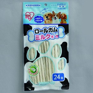 【アイリスオーヤマ　ペット用品・ペットフード　】　ロールガムミルク味