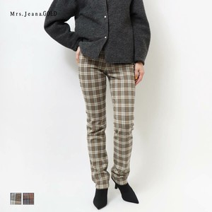 Full-Length Pant Flip Side Fleece Plaid Brushed Lining M Straight