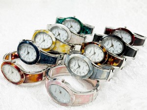 Analog Watch Design sliver Bangle