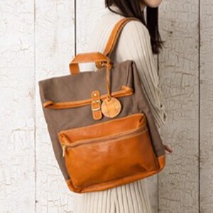 Backpack Zucchero SARAI Large Capacity Genuine Leather Ladies'