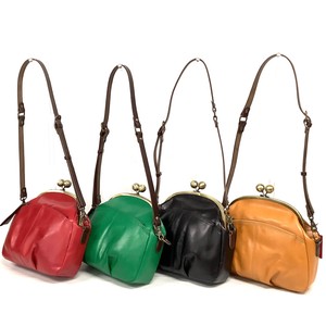 Shoulder Bag Gamaguchi Genuine Leather 5-colors Made in Japan