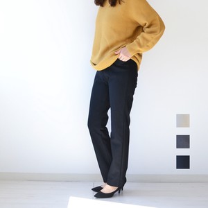 Full-Length Pant Brushed Lining Straight Made in Japan