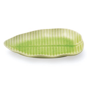 リーフ<Leaf> バナナリーフプレート 皿 S 約16cm 【日本製】瀬戸焼/葉っぱ皿/葉型/エスニック/カフェ