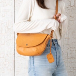 Shoulder Bag Zucchero Lightweight SARAI Genuine Leather Ladies'