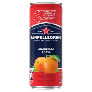 【サンペレグリノ】イタリアンスパークリングドリンク　アランチャータ・ロッサ（ブラッドオレンジ）330ml