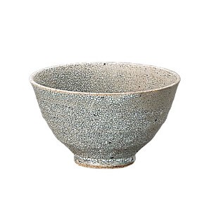 錆かいらぎ茶碗　大　日本製　陶器　兵山窯