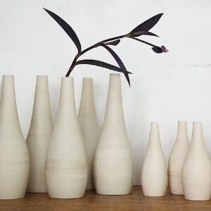 手引き　フラワーベース　大　花瓶　日本製　陶器　3RD  CERAMICS