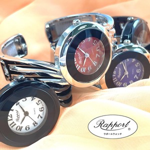 モダンなカラーフェイスメタルバングルウォッチ　レディース腕時計　ファッション　ブレスレット
