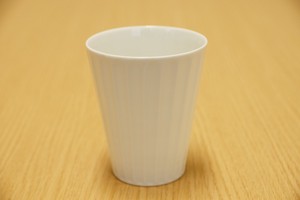 波佐見焼 竹林（白磁彫り）フリーカップ 白磁 カップ 日本製 酒器