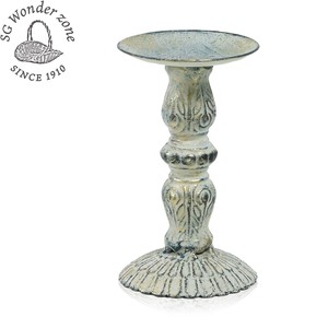 Object/Ornament Antique Candle Stand 15.5cm