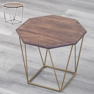 八角形のデザインが特徴的なサイドテーブル＜ienowa/エンマ＞