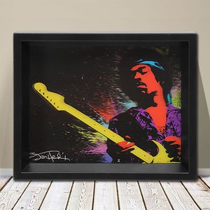 創業38周年 セール商品【ミュージック＆フィルム スター】3-D シャドーボックス Jimi Hendrix - Paint