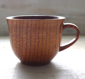 コーヒー・紅茶の入れ物に最適！【木製】wooden/ティーカップ　漆