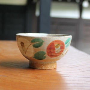 金彩椿　煎茶碗