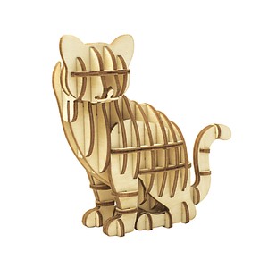 木製パズル　ki-gu-mi　ネコ