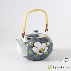 波佐見焼　白花　4号土瓶　高級つる＆茶こし付き　手描き　日本製