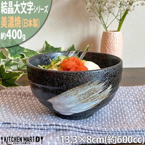Mino ware Donburi Bowl Donburi black M Made in Japan