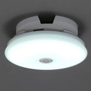 【アイリスオーヤマ　照明　家庭照明】　LED小型シーリングライト　薄形　600lm　昼光色　人感センサー付