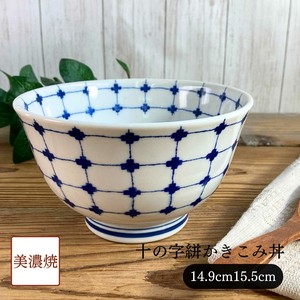 Mino ware Donburi Bowl Ramen Pottery L size Made in Japan