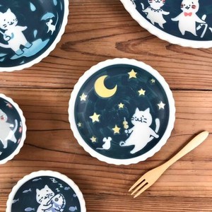 ねこのおやすみ 4.5皿 陶器 日本製 美濃焼 猫
