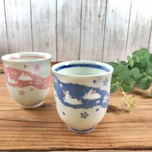 Mino ware Japanese Teacup Chigiri-E Pottery 210cc Made in Japan