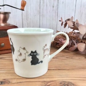 Mino ware Mug Cat Pottery M Made in Japan