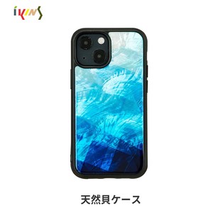 iPhone 13 mini ケース 天然貝 バックカバー ikins Blue Lake 【 Phone 11 Pro 】