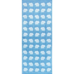 Hand Towel Blue Elephant Face Made in Japan