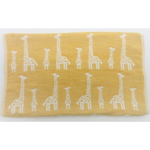 Hand Towel Yellow Face Giraffe Made in Japan