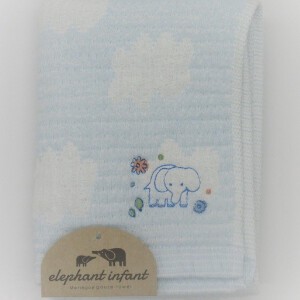 Hand Towel Gauze Towel Blue Face Made in Japan
