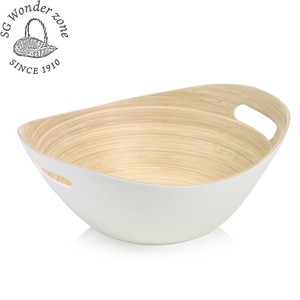 Bamboo Kuchen Style(oval bowl) オーバルボウル 竹 横30cm ボウル 皿 オーバル ホワイト