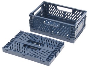 Organization Item Navy Collapsible Container Stackable M