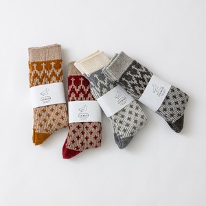 Crew Socks Socks Nordic Pattern Made in Japan
