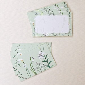 白い花たちのメッセージカード