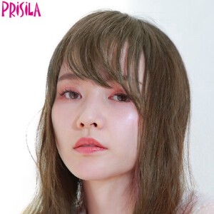 【プリシラ】 総手植前髪ウィッグ　ななめバング