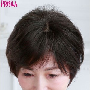 【プリシラ】 白髪かくしウィッグ　つむじタイプ