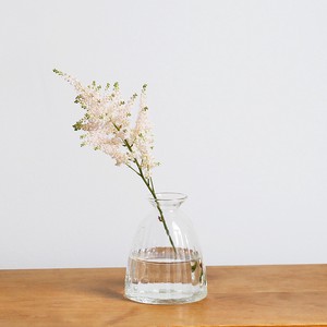 【定番】（高さ9cm）リューズガラスクーレラインフラワーベーストレーヴォ／花瓶 一輪挿し