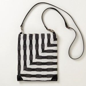 Small Crossbody Bag Lightweight Stripe Linen Pochette Made in Japan