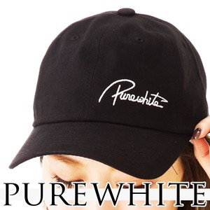 再販 5%off  春夏  帽子 コットン100のクスミカラーキャップ 英字ロゴ 韓国ファッション Pure White