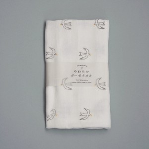 Hand Towel Gauze Towel Bird Soft Made in Japan