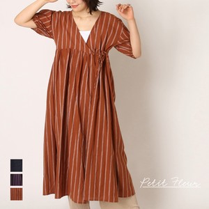 Casual Dress Made in India Stripe One-piece Dress